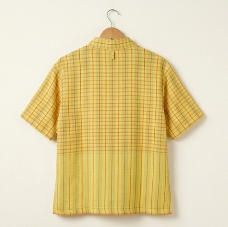 เสื้อเชิ้ตคอจีนลายสก๊อต เสื้อเชิ้ตคอจีนลายสก๊อต